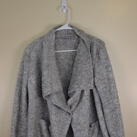 Soft Surroundings Gray Hug Me Cardi Sweater Soft Cozy Loungewear Sleepwear Warm - Picture 2 of 8